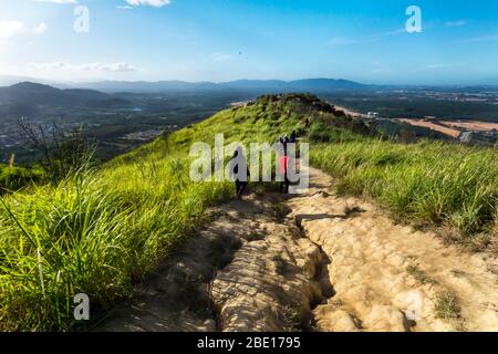 Sonnenaufgang am Broga Hill Park, Semenyih Selangor Stockfoto