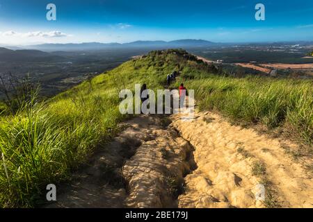 Sonnenaufgang am Broga Hill Park, Semenyih Selangor Stockfoto