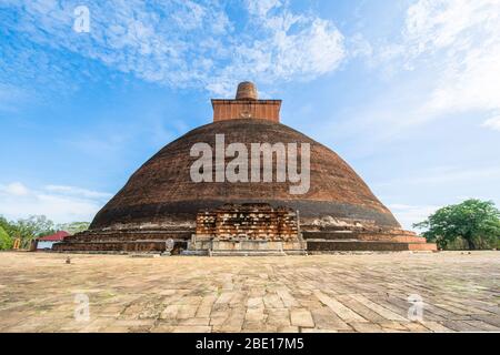 Antike Stadt Anuradhapura, Jetvanarama Dagoba, aka Jetvanaramaya Stupa, kulturelle Dreieck, Sri Lanka, Asien Stockfoto