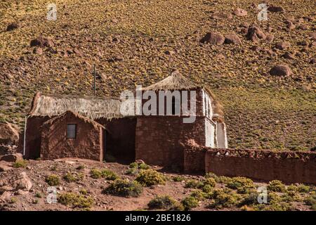 Machuca, kleine Stadt in der Atacama Wüste, Chile Stockfoto