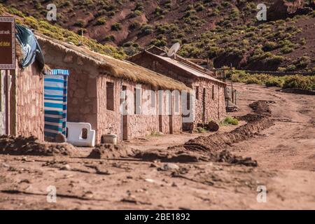 Machuca, kleine Stadt in der Atacama Wüste, Chile Stockfoto