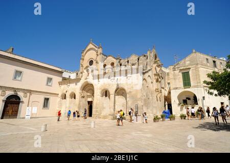 Italien, Basilikata, Matera, Kirche San Giovanni Battista Stockfoto