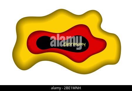 Symbol, Symbol oder Schaltfläche für Deutschland. Deutsches Nationalsymbol Vektor-Illustration.. Stock Vektor