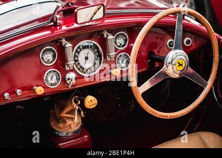 1950 Ferrari 166MM Barchetta beim 2019 Concours of Elegance im Hampton Court Palace Stockfoto