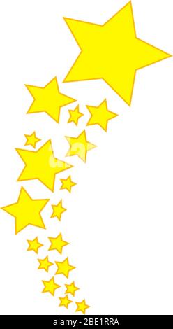 Sterne. Sternmuster gelb Stock Vektor