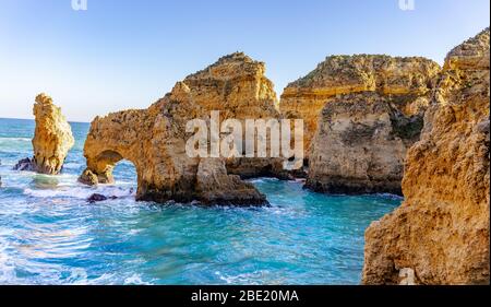 Ponta da Piedade in Lagos Algarve, Portugal Stockfoto