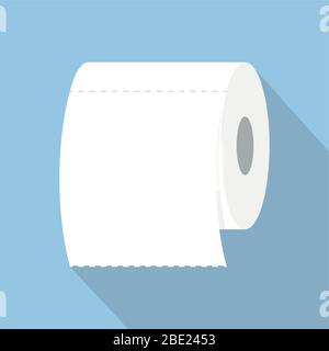 Rolle des toilettenpapiersymbols Vektordarstellung EPS10 Stock Vektor