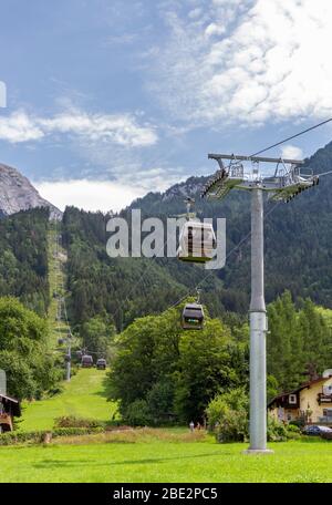 Die Jennerbahn in Königssee, Bayern, Deutschland. Stockfoto