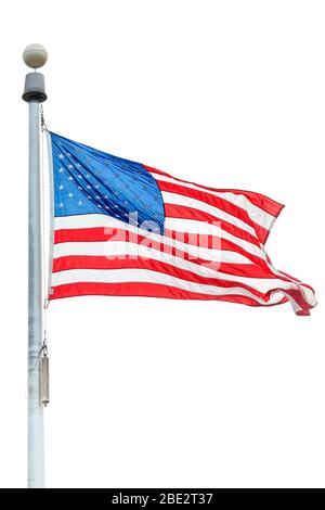 Die Flagge der Vereinigten Staaten von Amerika Stockfoto