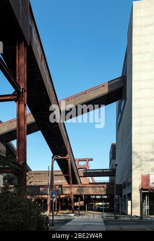 Zeche Zollverein, Europäische Route der Industriekultur und Weltkulturerbe der UNESCO Stockfoto