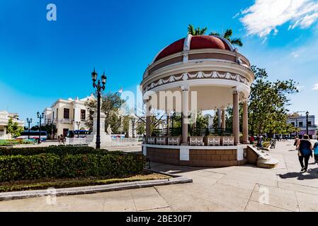 Marti Park und Palacio de Valle in Cienfuegos, Kuba Stockfoto