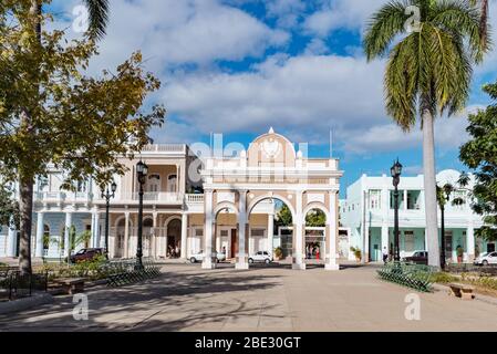 Marti Park und Palacio de Valle in Cienfuegos, Kuba Stockfoto