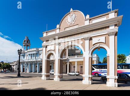 Marti Park und Palacio de Valle in Cienfuegos, Kuba Stockfoto