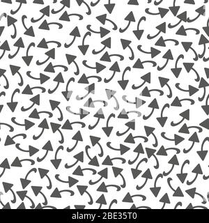 Vektor Pfeile nahtloses Muster auf weißem Hintergrund.EPS 10 Stock Vektor