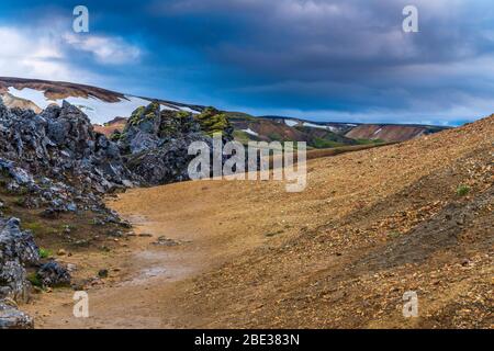 Landmannalaugar, Fjallabak Naturschutzgebiet, Hochland von Island, Südregion, Island Stockfoto