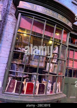 Flourish and Blots - Harry Potter WB Studio Tour Stockfoto