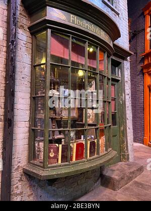 Flourish and Blots - Harry Potter WB Studio Tour Stockfoto