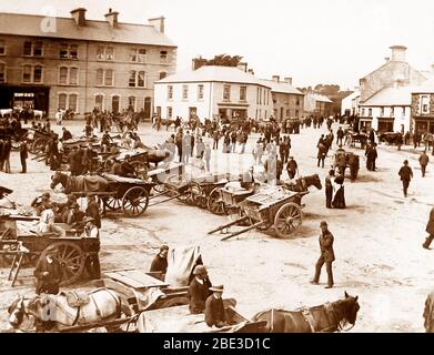 Mai Fair, Ballyclare, Irland im Jahr 1883 Stockfoto