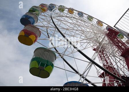 Karussell im Sydney Luna Park Stockfoto