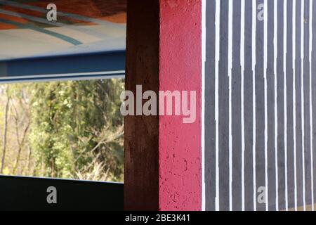 Parken im Souterrain. Saint-Gervais-les-Bains. Haute-Savoie. Frankreich. Stockfoto