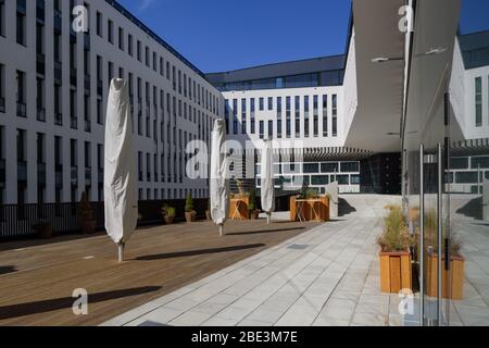 Wien, Stadtentwicklungsgebiet Nordbahnhofgelände, Bank-Austria-Campus Stockfoto