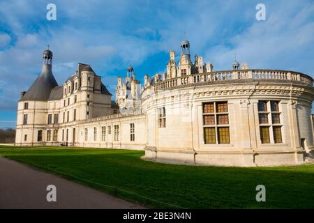 Frankreich, Loir-et-Cher (41), Chambord (UNESCO-Weltkulturerbe), königliche Burg aus der Renaissance Stockfoto