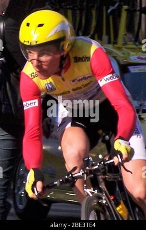 Riccardo Riccò von Saunier Duval-Prodir während des Tirreno Adriattico 2007, Etappe 5 Radrennen, Civitanova Marche - Civitanova Marche Alta (ITT) (20.5 km ) am 18. März 2007 in Civitanova Marche,Italie - Photo Laurent Lairys / DPPI Stockfoto