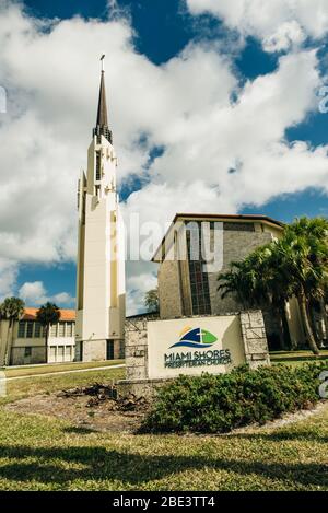 MIAMI, USA - 31. MÄRZ 2020 Miami Shores Presbyterian Church School. Stockfoto