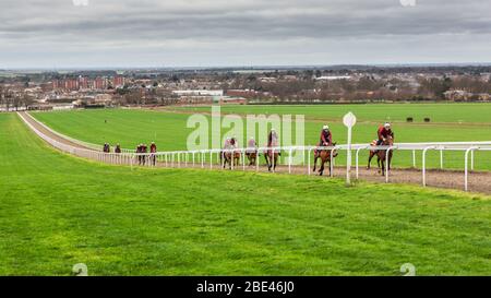 Newmarket Town in England ist die Rennrodelhauptstadt der Welt für Züchtung und Training und läuft weit über 350 Jahre. Kraft & Ausdauer Trainingscan Stockfoto