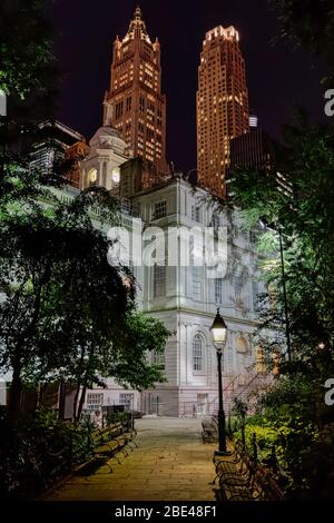 City Hall Park in New York Stockfoto