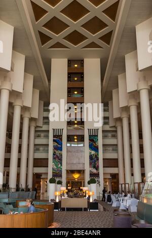 Die Innenlobby des David Intercontinental Hotel in Tel Aviv, Israel, Naher Osten. Stockfoto