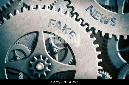 Handschrift Text schreiben gefälschte Nachrichten. Konzeptionelle Foto, der Informationen zu zeigen, das ist nicht wahr, die von den Medien Stockfoto