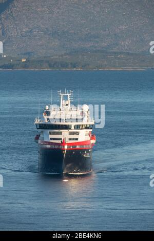 Erstgespräch von Roald Amundsen in Florø. Stockfoto