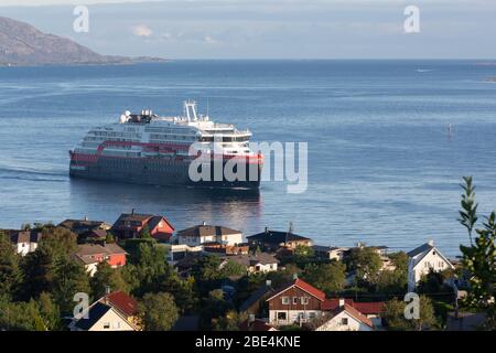 Erstgespräch von Roald Amundsen in Florø. Stockfoto