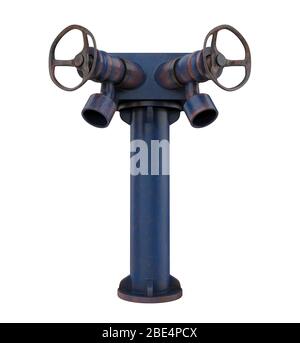 Hydranten, isoliert Stockfoto