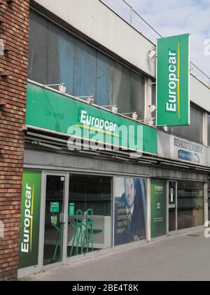 EUROPCAR AUTOVERMIETUNG , PARIS Stockfoto
