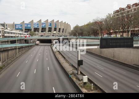 CORONAVIRUS: PARC DES PRINCES Stockfoto