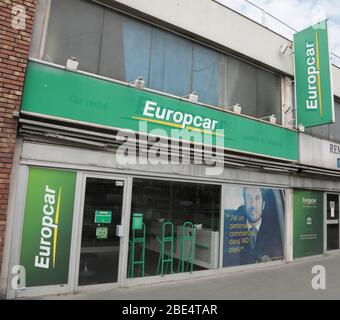 EUROPCAR AUTOVERMIETUNG , PARIS Stockfoto
