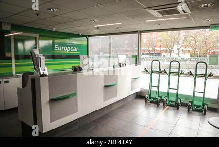 EUROPCAR AUTOVERMIETUNG , PARIS Stockfoto