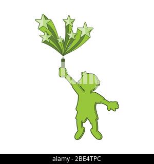 Kinder Spielen Logo Design, Vektor-Illustration Stock Vektor