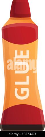 Symbol für Klebeflasche. Cartoon von Kleber Flasche Vektor-Symbol für Web-Design isoliert auf weißem Hintergrund Stock Vektor