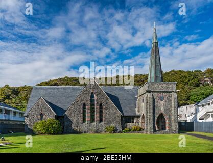 Saint Paul's Anglikan Church, 1925, in Paihia, Bay of Islands Area, Northland Region, North Island, Neuseeland Stockfoto