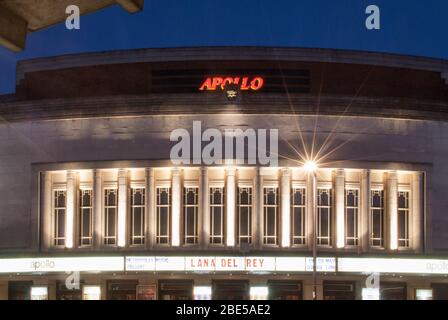 1930er Gaumont Palast Architektur Renovierung Art Deco HMV Hammersmith Apollo, 45 Queen Caroline St, Hammersmith, London W6 9QH von Robert Cromie Stockfoto