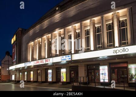 1930er Gaumont Palast Architektur Renovierung Art Deco HMV Hammersmith Apollo, 45 Queen Caroline St, Hammersmith, London W6 9QH von Robert Cromie Stockfoto