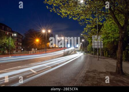 Stahlbeton erhöhte Autobahn A4 Hammersmith Flyover, London W6 von G. Maunsell & Partners Peter wroth Stockfoto