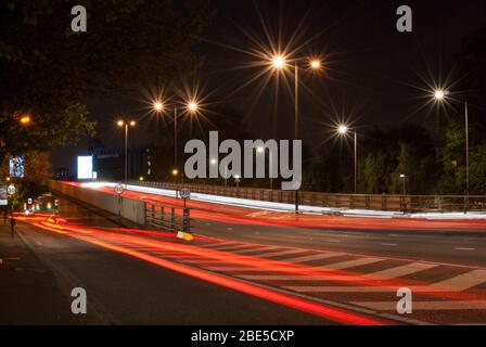 Stahlbeton erhöhte Autobahn A4 Hammersmith Flyover, London W6 von G. Maunsell & Partners Peter wroth Stockfoto