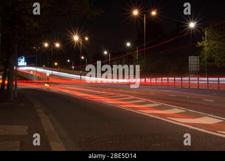 Stahlbeton erhöhte Autobahn A4 Hammersmith Flyover, London W6 von G. Maunsell & Partners Peter wroth Stockfoto