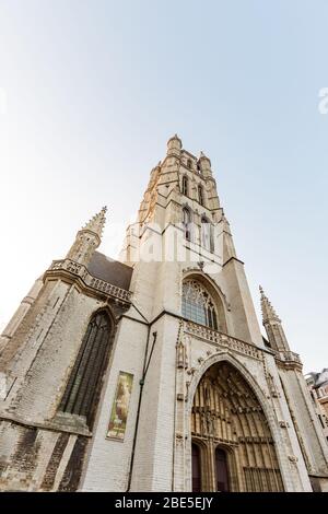 Gent, Belgien - Turm der Kathedrale von Saint Bavo, einer der drei berühmten Türme der Stadt Stockfoto