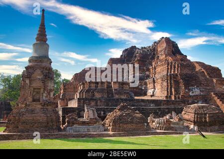 Pagode am Wat Chaiwatthanaram Tempel, einer der berühmten Tempel in Ayutthaya Provinz Thailand. UNESCO-Welterbe. Tempel in Ayutthaya Historical P Stockfoto