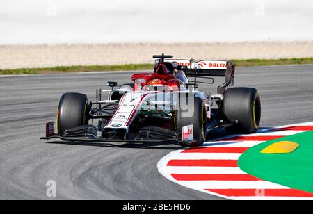 Circuit de Barcelona-Catalunya, Montmelo Spanien 20.2.2020, Formel 1 Wintertests, Robert Kubica (POL), Alfa Romeo Stockfoto